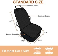 Jespet & Goopaws 40 Quilted Pet Front Car Seat Cover