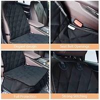 Jespet & Goopaws 40 Quilted Pet Front Car Seat Cover