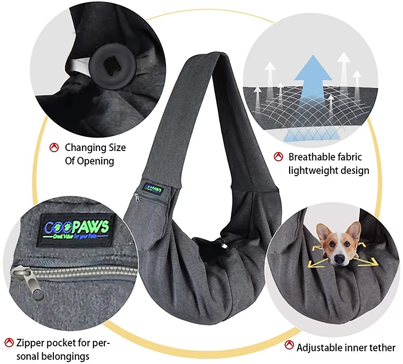 Jespet & Goopaws Comfy Pet Sling