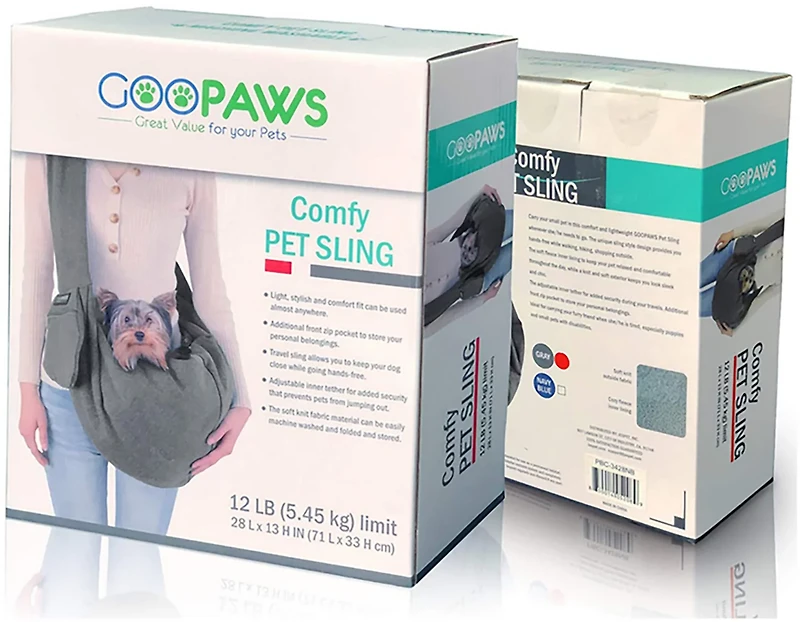 Jespet & Goopaws Comfy Pet Sling
