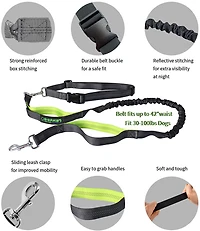 Jespet & Goopaws Hands-Free Bungee Dog Leash