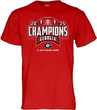 Blue 84 Men's University of Georgia 2025 SEC Champs Locker Room Graphic T-shirt