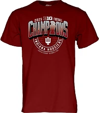 Blue 84 Men's Indiana University 2025 Big 10 Champions Locker Room Short Sleeve T-Shirt