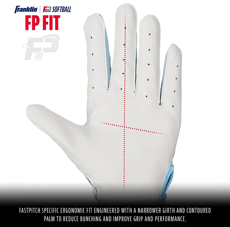 Franklin Kids' USA Softball Batting Gloves