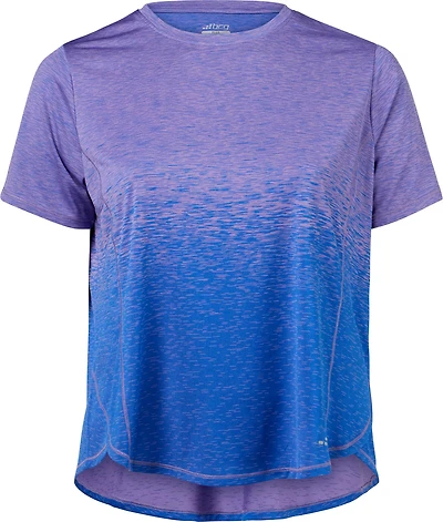 BCG Women's Plus Ombre Crew Short Sleeve T-shirt