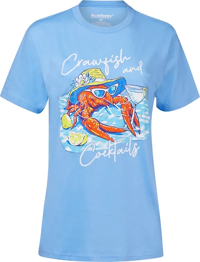 Academy Sports + Outdoors Women's Crawfish & Cocktails T-shirt