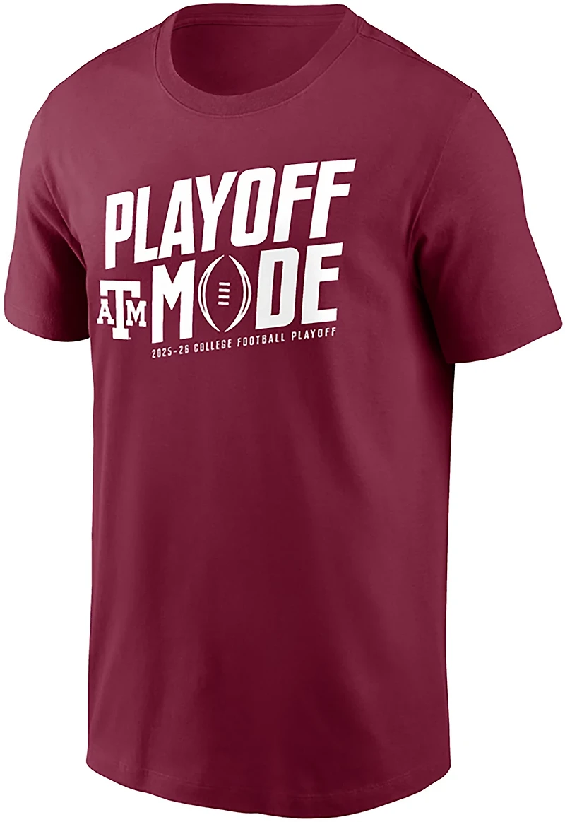 Nike Men's Texas A&M Aggies 2025 CFP Bound Playoff Mode Short Sleeve T-Shirt