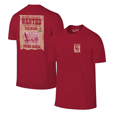 WILDCAT RETRO Men's University of Oklahoma 2025 CFP Bound Wanted Short Sleeve T-Shirt