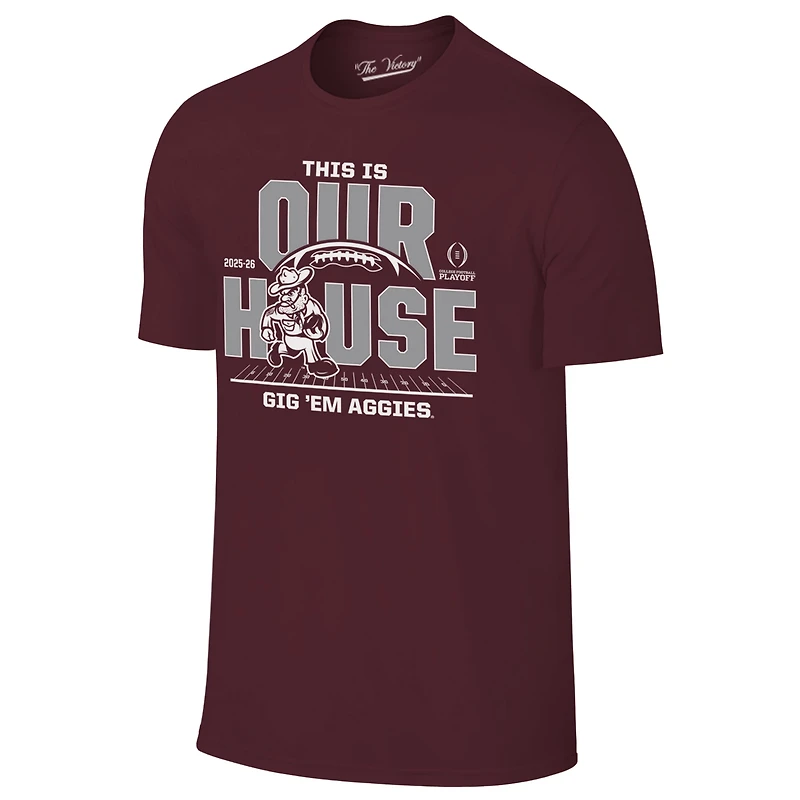 WILDCAT RETRO Men's Texas A&M University 2025 CFP Bound Our House Short Sleeve T-Shirt