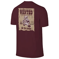 WILDCAT RETRO Men's Texas A&M University 2025 CFP Bound Wanted Short Sleeve T-Shirt