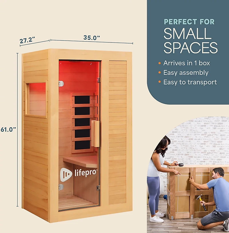 Lifepro RejuvaCare Cozy Infrared Sauna