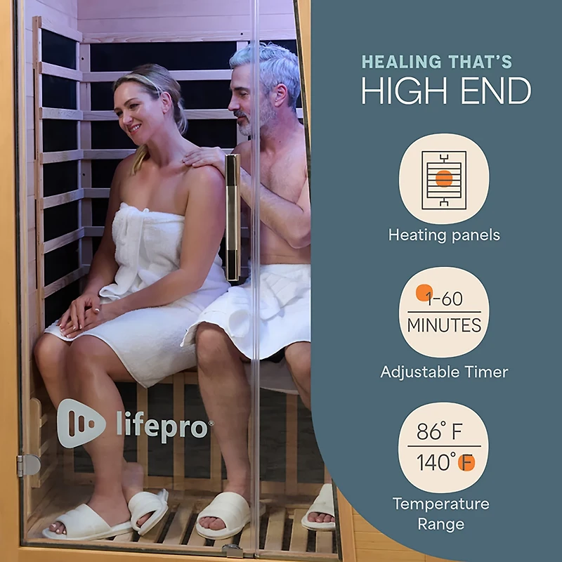 Lifepro RejuvaCure 2-Person Far Infrared Sauna