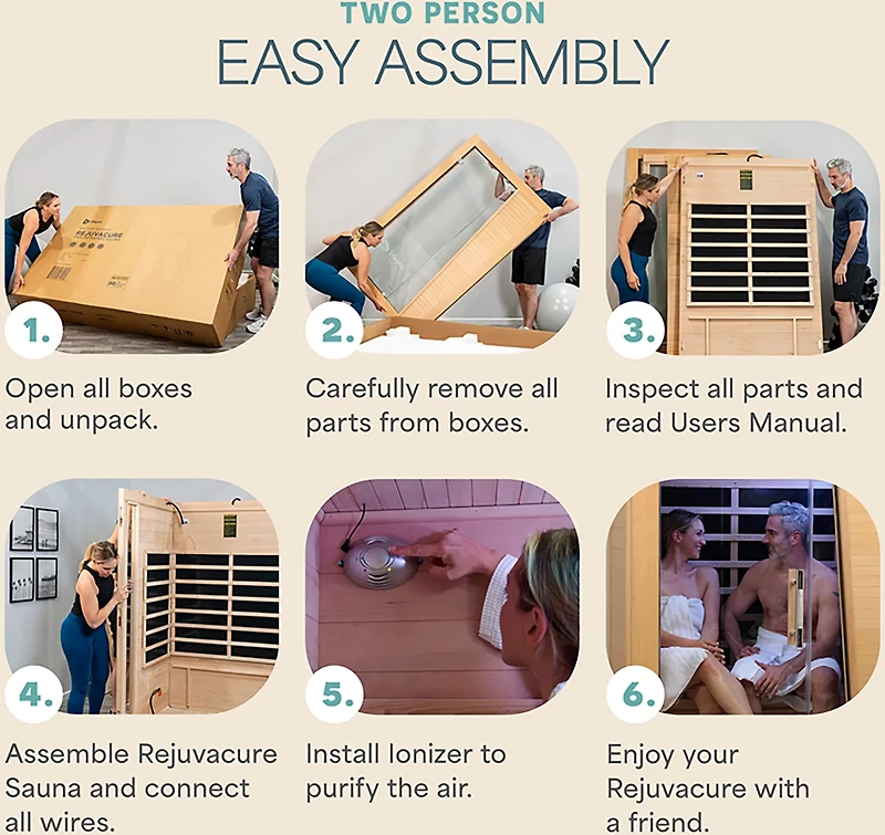 Lifepro RejuvaCure 2-Person Far Infrared Sauna