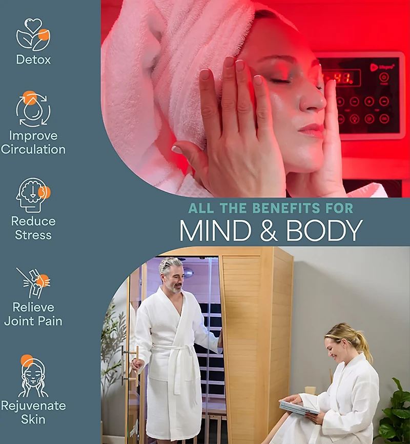 Lifepro RejuvaCure Duet Super Low EMF Far Infrared Sauna