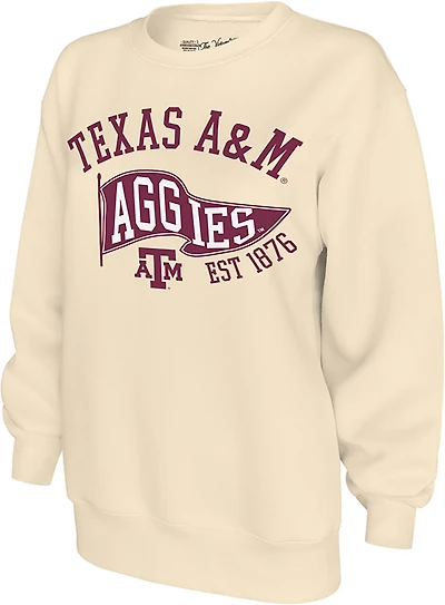 The Victory Women's Texas A&M University School Arch Pennant Crew Sweatshirt