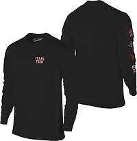 The Victory Men's Texas Tech University Small Logo Sleeve 2 Hit Long Graphic T-shirt
