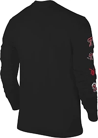 The Victory Men's Texas Tech University Small Logo Sleeve 2 Hit Long Graphic T-shirt