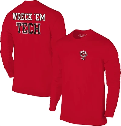 The Victory Men's Texas Tech University Small Logo 2 Hit Long Sleeve Graphic T-shirt