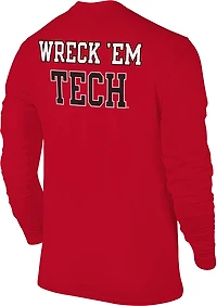 The Victory Men's Texas Tech University Small Logo 2 Hit Long Sleeve Graphic T-shirt