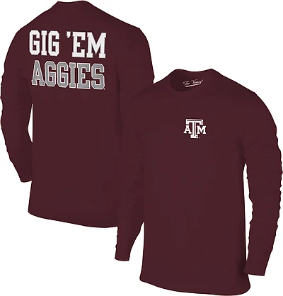 The Victory Men's Texas A&M University Primary Logo 2 Hit Long Sleeve Graphic T-shirt