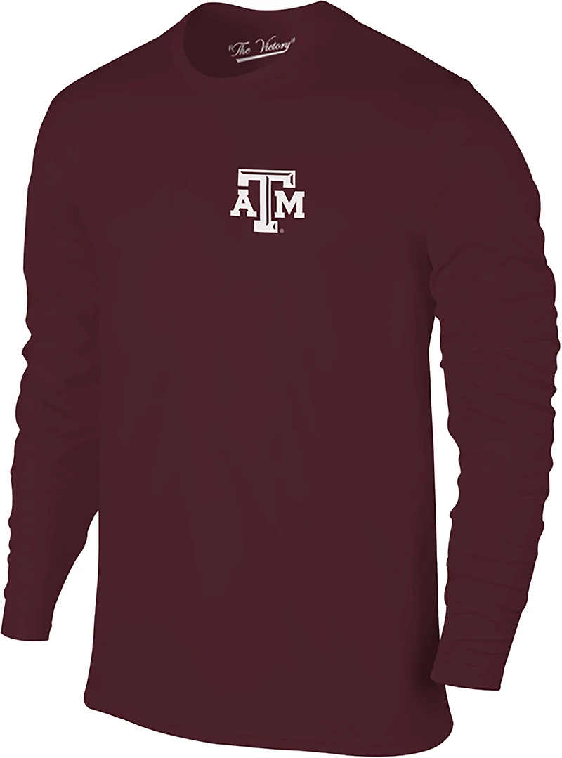 The Victory Men's Texas A&M University Primary Logo 2 Hit Long Sleeve Graphic T-shirt