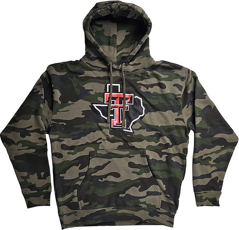 Something Inked Men's Texas Tech University Primary Logo Hoodie