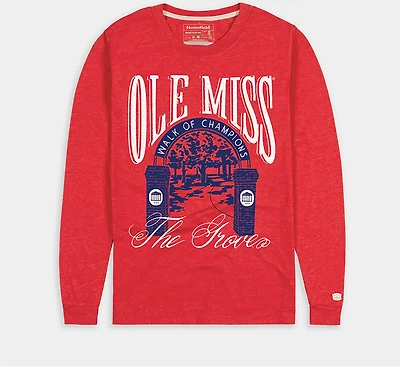 Homefield Men's Ole Miss Rebels The Grove Walk of Champions Long Sleeve T-shirt