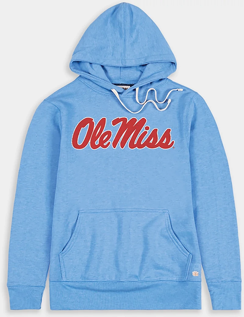 Homefield Men's Ole Miss Rebels Classic Script Long Sleeve Hoodie