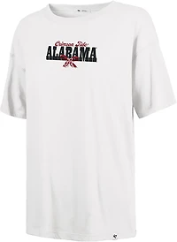 '47 Women's Alabama Crimson Tide Bow and Banner DS Sadie Short Sleeve T-shirt