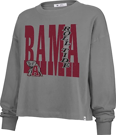'47 Women's Alabama Crimson Tide Bold Stack Sydney Long Sleeve T-shirt