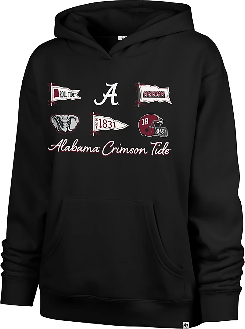 '47 Women's Alabama Crimson Tide Bow and Banners Naomi Hoodie