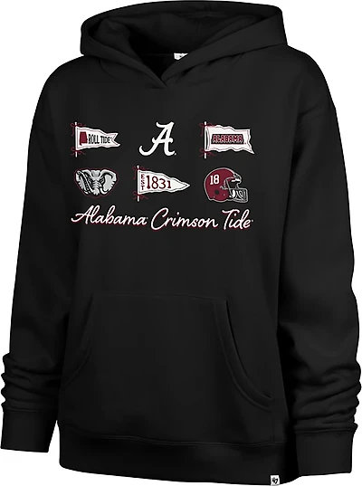 '47 Women's Alabama Crimson Tide Bow and Banners Naomi Hoodie