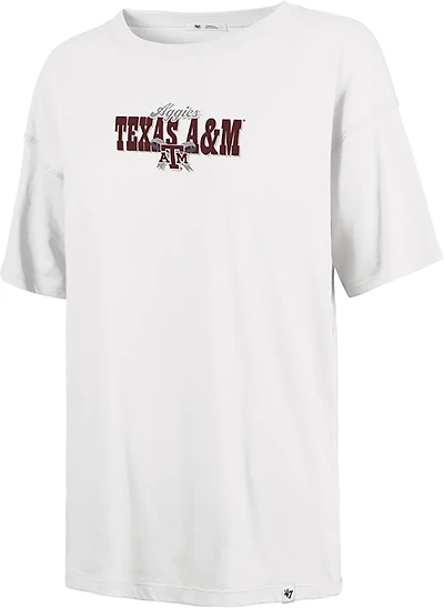 '47 Women's Texas A&M Aggies Bow and Banner DS Sadie Short Sleeve T-shirt