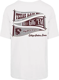 '47 Women's Texas A&M Aggies Bow and Banner DS Sadie Short Sleeve T-shirt