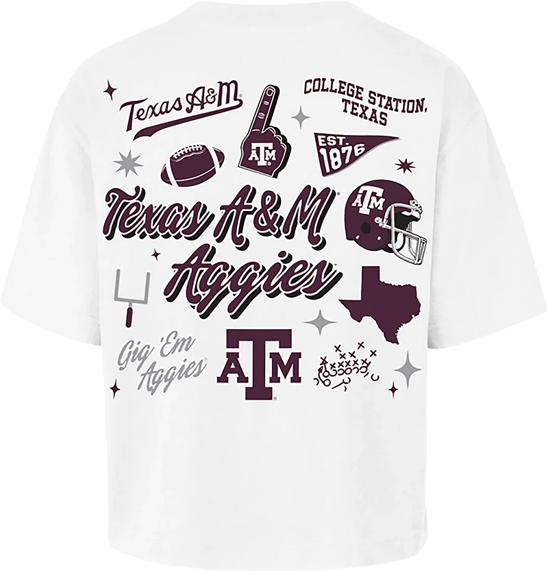 '47 Women's Texas A&M Aggies Collage Script Reed City Short Sleeve T-shirt