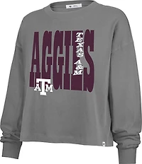 '47 Women's Texas A&M Aggies Bold Stack Sydney Long Sleeve T-shirt