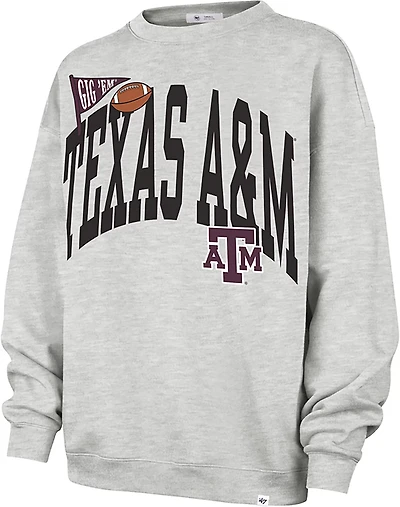 '47 Women's Texas A&M Aggies Arched Icon Oversized Crew Sweatshirt