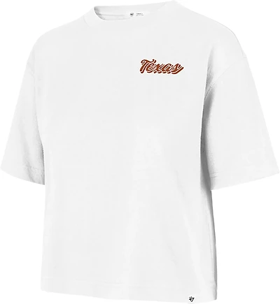 '47 Women's Texas Longhorns Collage Script Reed City Short Sleeve T-shirt