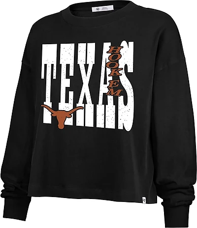 '47 Women's Texas Longhorns Bold Stack Sydney Long Sleeve T-shirt