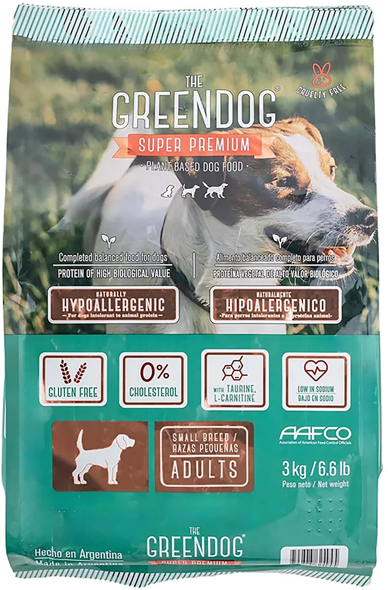 The Green Dog Super Premium Adult Small Bite 6.6 lb Dog Food Bag