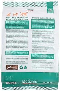 The Green Dog Super Premium Adult Small Bite 6.6 lb Dog Food Bag