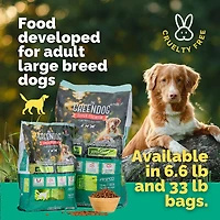 The Green Dog Super Premium Adult Regular Bite 33 lb Dog Food Bag