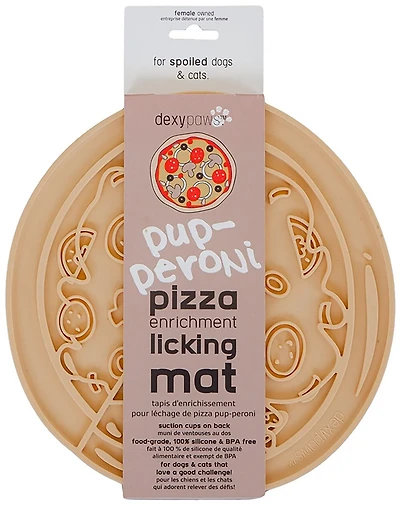 Dexypaws Pup-peroni Pizza Enrichment Lick Mat