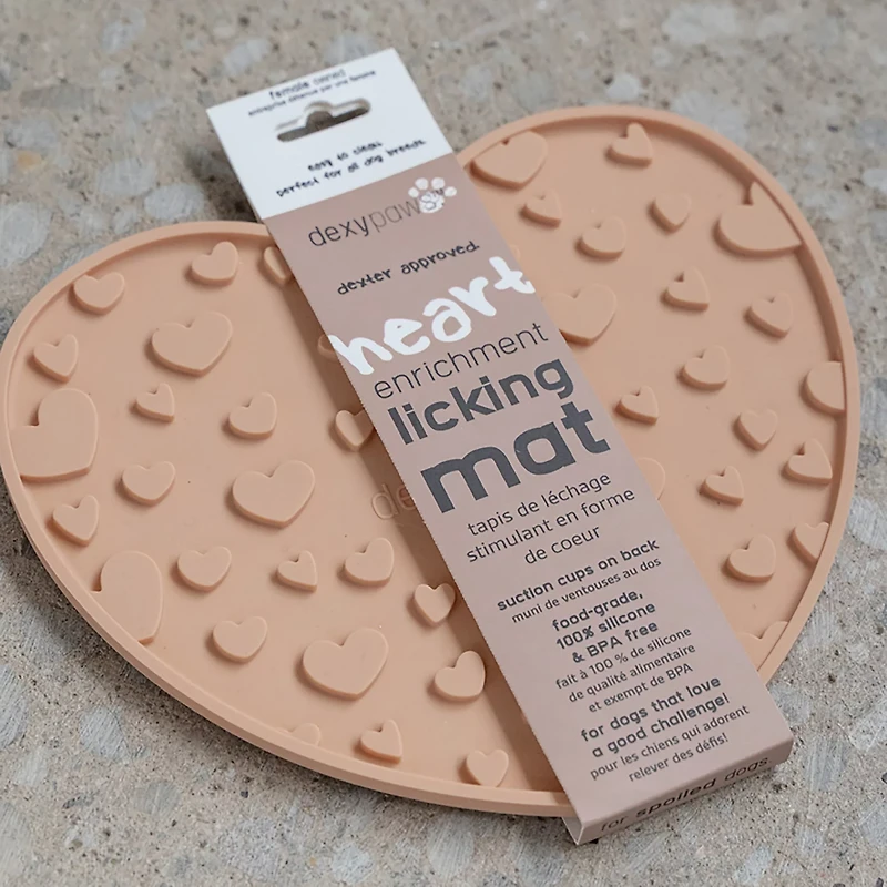 Dexypaws Heart Enrichment Lick Mat