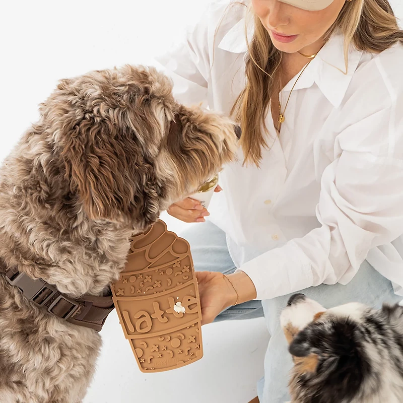 Dexypaws Pup-accino Enrichment Lick Mat