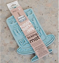 Dexypaws Seafoam Bark Day Bash Enrichment Lick Mat