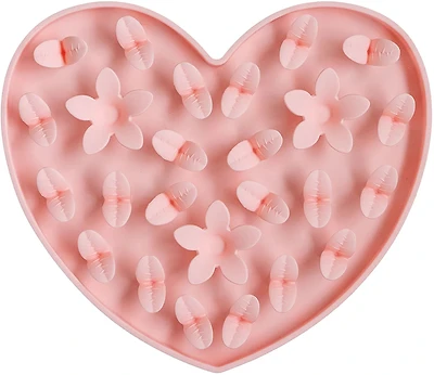 Dexypaws Blush Pink Heart Enrichment Snuffle Mat