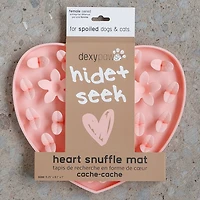 Dexypaws Blush Pink Heart Enrichment Snuffle Mat