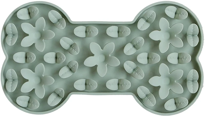 Dexypaws Sage Green Bone Enrichment Snuffle Mat