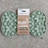 Dexypaws Sage Green Bone Enrichment Snuffle Mat